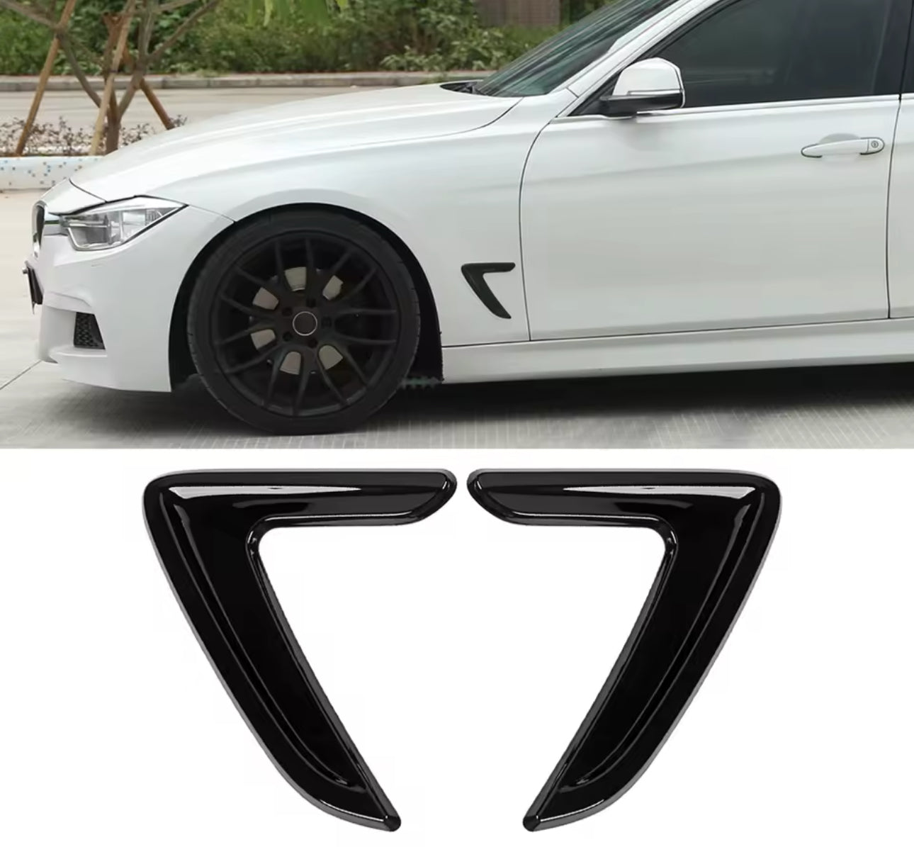 F30 Black Fender Vent Cover