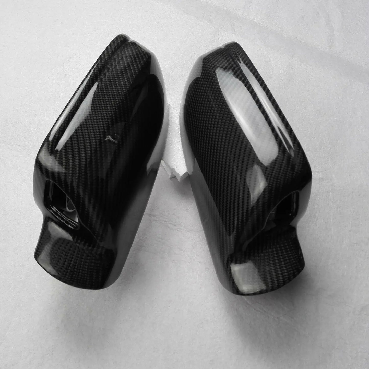 A4/S4/RS4 Carbon Fiber Car Mirror Cover W/Side Assist