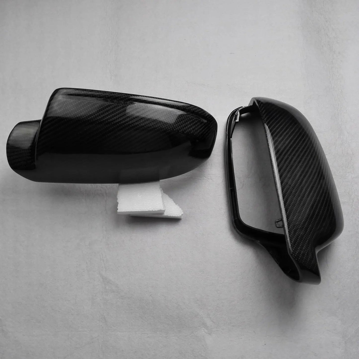 A4/S4/RS4 Carbon Fiber Car Mirror Cover W/Side Assist